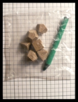 Dice : Dice - DM Collection - Unknown Manufacturer Dungeon and Dragons Set Tan Bagged Set - Ebay Sept 2011